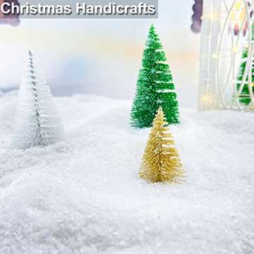 TURNMEON 30 Ounces Fake Artificial Snow Powder Christmas Tree Decorations, Sparkling Dry Plastic Fau...