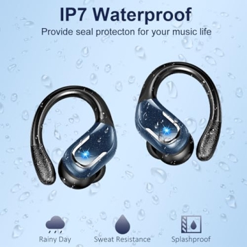 Bluetooth 5.4 Sport Wireless Earbuds with Noise Canceling