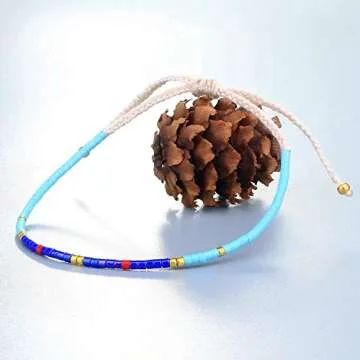 KELITCH Boho-color Crystal Shell Beaded Friendship Bracelets Handmade Strand Bracelet Bangles Jewelry For Summer