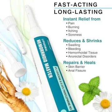 Ebanel Hemorrhoid Treatment Ointment with Lidocaine - Pain Relief