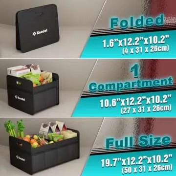 Durable K KNODEL Trunk Organizer for All Vehicles