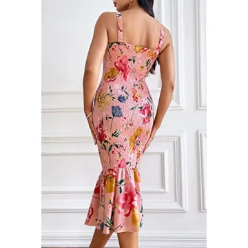 PRETTYGARDEN Floral Midi Dress - Stylish & Comfortable