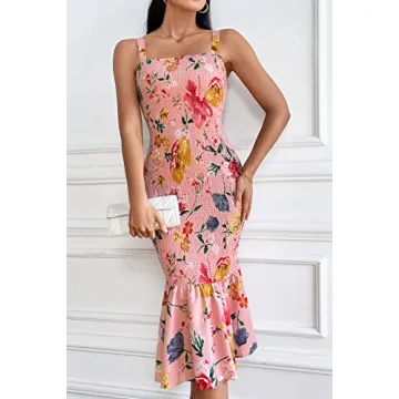 PRETTYGARDEN Floral Midi Dress - Stylish & Comfortable
