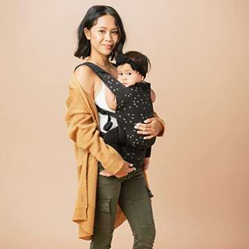 Baby Tula Lite Compact Baby Carrier, Ultra Compact and Lightweight, Travel, Convenient Carry Pouch, ...