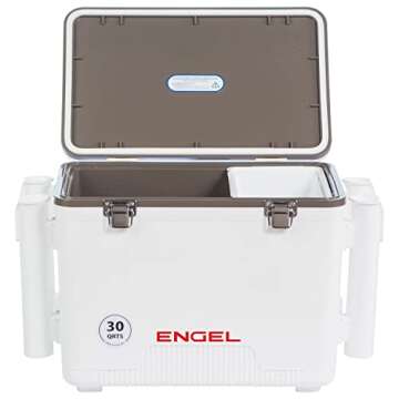 Engel UC30 30qt Leak-Proof Drybox Cooler for Fishing