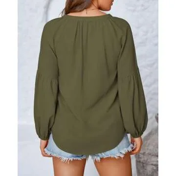 BTFBM Women Boho Blouse - Lightweight Floral Summer Tops