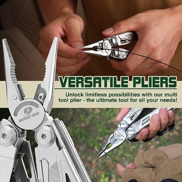 MOSSY OAK 19-IN-1 Stainless Steel Multitool for Outdoors