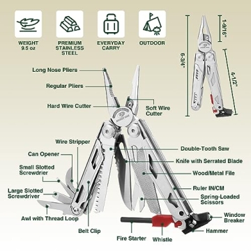 MOSSY OAK 19-IN-1 Stainless Steel Multitool for Outdoors