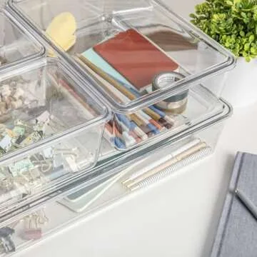 Martha Stewart 4 Piece Storage Bin Set - Elegant Organization