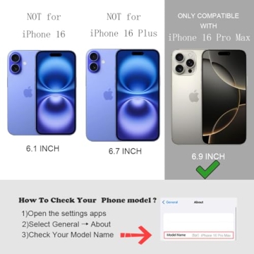 UEEBAI Magnetic iPhone 16 Pro Max Case Stylish Protective