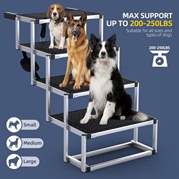 PetRuna Extra Wide Dog Ramp for Large Dogs