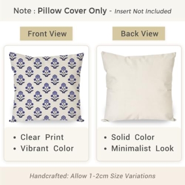 PANDICORN Vintage Floral Pillow Covers Set 2 Stylish Decor