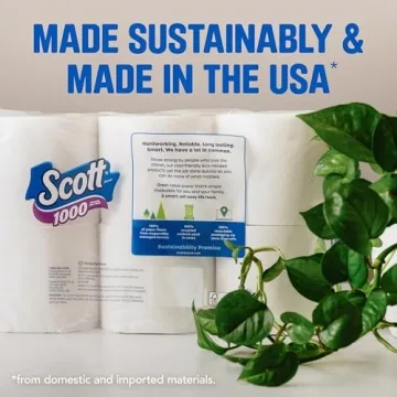 Scott 1000 Trusted Clean Toilet Paper - Septic Safe, Cost Effective