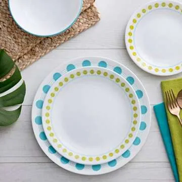 Corelle 8-Piece Dinner Plates Set for Stylish Dining