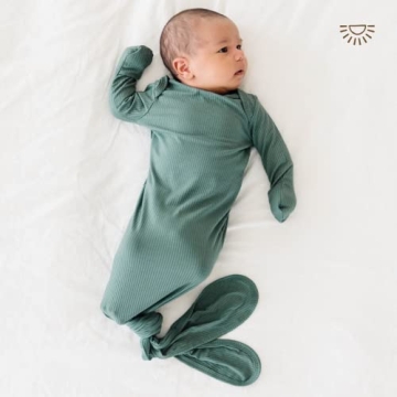 Soft Bamboo Knotted Baby Gown for Newborns 0-3 Months