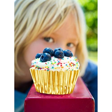400 Mini Foil Cupcake Liners - Colorful Baking Essentials