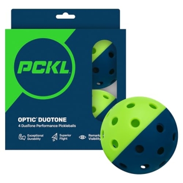 PCKL Optic Speed Outdoor Pickleball Balls - 4 Pack