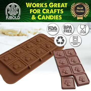 Mushroom Candy Bar Silicone Mold for Delicious Treats