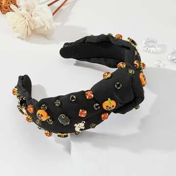 Rhinestone Jeweled Headband for Women - Halloween Delight
