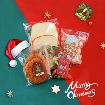 950 PCS Clear Resealable Cellophane Bags for Baking & Crafts