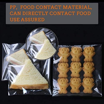 950 PCS Clear Resealable Cellophane Bags for Baking & Crafts