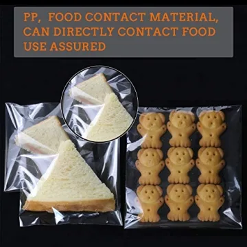 950 PCS Clear Resealable Cellophane Bags for Baking & Crafts