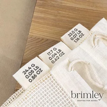 Brimley Reusable Cotton Produce Bags Eco-Friendly Durable