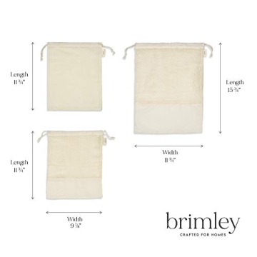 Brimley Reusable Cotton Produce Bags Eco-Friendly Durable