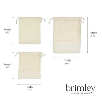 Brimley Reusable Cotton Produce Bags Eco-Friendly Durable