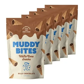 Muddy Bites Waffle Cone Snacks - Chocolate Filled Treats for All Occasions!