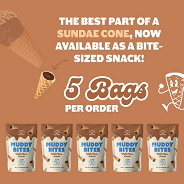 Muddy Bites Chocolate Filled Waffle Cone Snacks