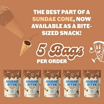 Muddy Bites Chocolate Filled Waffle Cone Snacks