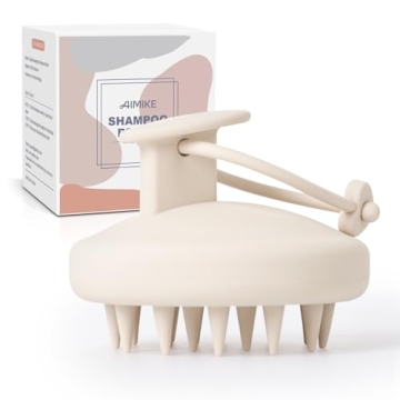 AIMIKE Scalp Massager Shampoo Brush, Soft Silicone Scalp Scrubber, Scalp Brush/Exfoliator for Washin...