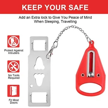 KUOGO Portable Door Lock for Travel Safety and Privacy