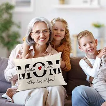 Personalized Grandma Pillow - Unique Gift for Mom