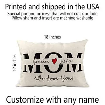 Personalized Grandma Pillow - Unique Gift for Mom