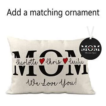Personalized Grandma Pillow - Unique Gift for Mom