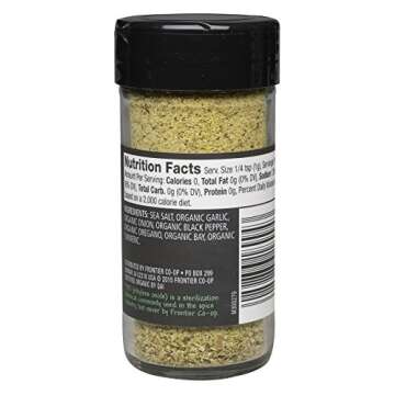 Frontier Herb Adobo Seasoning Blend, Non Irradiated, 2.86 Ounces