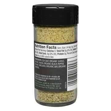 Frontier Herb Adobo Seasoning Blend, Non Irradiated, 2.86 Ounces