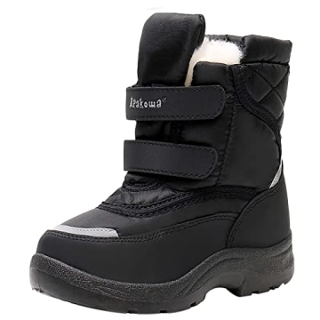 Apakowa Kid's Boys Girls Winter Snow Boots (Toddler/Little Kid)