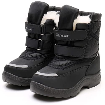 Apakowa Kid's Boys Girls Winter Snow Boots (Toddler/Little Kid)