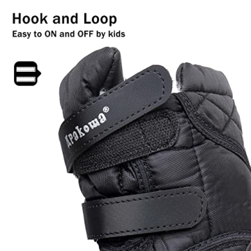 Apakowa Kid's Boys Girls Winter Snow Boots (Toddler/Little Kid)