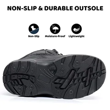 Apakowa Kid's Boys Girls Winter Snow Boots (Toddler/Little Kid)