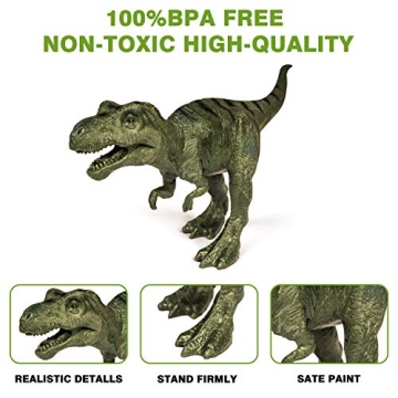 Realistic Dinosaur Toys Playset with Activity Mat for Kids