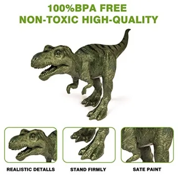 Realistic Dinosaur Toys Playset with Activity Mat for Kids