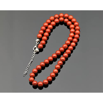 Natural Red Jasper Beaded Choker, Unique Healing Crystal Necklace