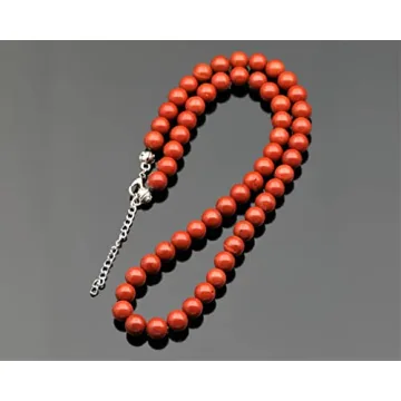 Natural Red Jasper Beaded Choker, Unique Healing Crystal Necklace