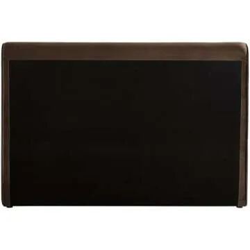 Pemberly Row Modern/Contemporary Brown Finish Velvet King Bed