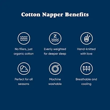 Bearaby Cotton Hand-Knit Weighted Blanket for Adults