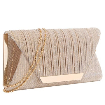 AO ALI VICTORY Glitter Clutch - Elegant Evening Handbag for Weddings and Parties